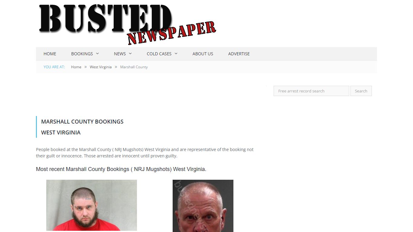 Marshall County, WV ( NRJ WV ) Mugshots - BUSTEDNEWSPAPER.COM